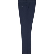 Lacivert Regular Düz Pantolon