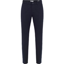 Lacivert Regular Armürlü Pantolon