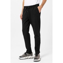 Siyah Regular Düz Jogger Pantolon
