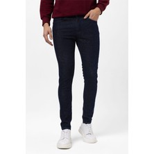 Lacivert Süper Slim Fit Düz Pantolon