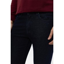 Lacivert Süper Slim Fit Düz Pantolon