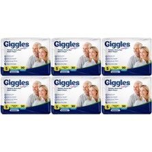 Giggles Hasta Bezi Yetişkin Bel Bantlı Tekstil Yüzey Küçük - Small (S) 180 Adet (6pk*30)