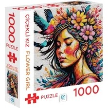 Ca Games Çiçekli Kız Puzzle 1000 Parça CA1000-7048