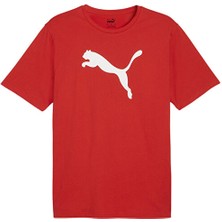 Puma Erkek Tişört Kırmızı Teamrise Logo Dokuma Kumaş Şık Tasarım Nefes Alabilir