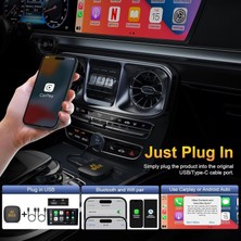 Kablosuz Carplay & Android Auto Aı Box 3in1 Video Oynatmalı 2GB+32GB Youtube,netflix,google Play,bein Connect