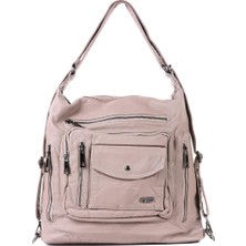 Ccs 16749 Yıkama Deri Omuz Askılı Sırt Çantası