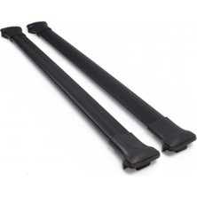 NYF Klasik Ara Atkı (Cross Bars) 122 cm Siyah (Long)