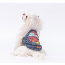 Lacivert The Sun Kedi Köpek Tişörtü - Kedi Köpek Kıyafeti