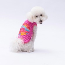 Fuşya The Sun Kedi Köpek Tişörtü - Kedi Köpek Kıyafeti