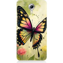 General Mobile Discovery 4g Uyumlu Çayırda Neşeli Kelebek  Desenli Silikon Kılıf