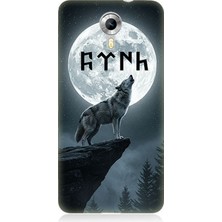 General Mobile Discovery 4g Uyumlu Dolunayda Ulu Kurt  Desenli Silikon Kılıf