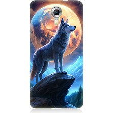 General Mobile Discovery 4g Uyumlu Geceye Uluyan Yalnızlık  Desenli Silikon Kılıf