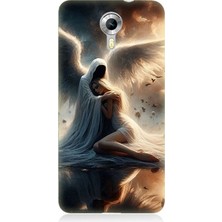 General Mobile Discovery 4g Uyumlu Gökyüzünde Işık Meleği  Desenli Silikon Kılıf