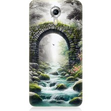 General Mobile Discovery 4g Uyumlu Sisli Taş Köprü Geçidi  Desenli Silikon Kılıf