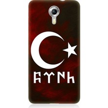 General Mobile Discovery 4g Uyumlu Göktürk Ay Yıldız Kompozisyonu  Desenli Silikon Kılıf