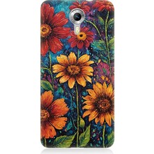 General Mobile Discovery 4g Uyumlu Canlı Bahar Çiçekleri Patlaması  Desenli Silikon Kılıf