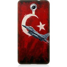 General Mobile Discovery 4g Uyumlu Bayrakta Yükselen Savaş Uçağı  Desenli Silikon Kılıf