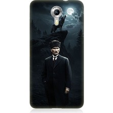 General Mobile Discovery 4g Uyumlu Kurt ve Mustafa Kemal Atatürk  Desenli Silikon Kılıf