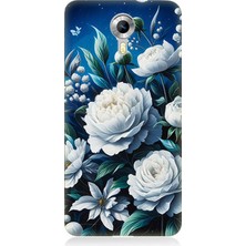 General Mobile Discovery 4g Uyumlu Yıldız Gibi Açan Çiçekler  Desenli Silikon Kılıf