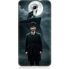 General Mobile Discovery 4g Uyumlu Dolunayda Gölge ve Lider Atatürk  Desenli Silikon Kılıf