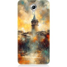 General Mobile Discovery 4g Uyumlu Galata'da Sisli Gün  Desenli Silikon Kılıf