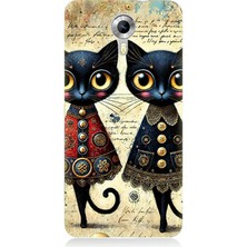 General Mobile Discovery 4g Uyumlu Dantel Elbiseli Kedi Dostluğu  Desenli Silikon Kılıf