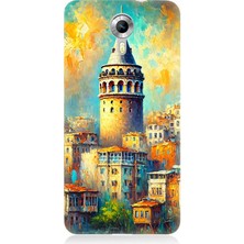 General Mobile Discovery 4g Uyumlu Galata’da Renkli Işıklar  Desenli Silikon Kılıf