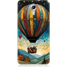 General Mobile Discovery 4g Uyumlu Göklerde Renkli Balon Yolculuğu  Desenli Silikon Kılıf