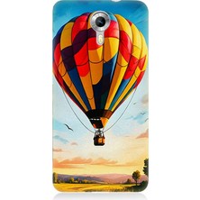 General Mobile Discovery 4g Uyumlu Gökyüzünde Renkli Balon  Desenli Silikon Kılıf