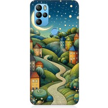 General Mobile Gm 21 Pro Uyumlu Yıldızlı Tepede Masal  Desenli Silikon Kılıf