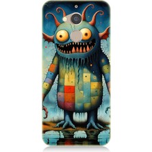 General Mobile Gm8 Uyumlu Tuhaf Canavar Gülümsemesi  Desenli Silikon Kılıf