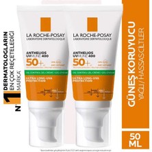 Seddar Collection La Roche Posay Anthelios Anti Shine Dry Touch Finish Mattifing Effect Gel Cream SPF50+ 50 ml 2 Adet