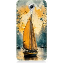 General Mobile Discovery 4g Uyumlu Rüzgârla Dans Eden Yelkenli  Desenli Silikon Kılıf