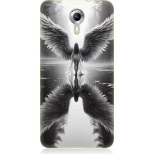 General Mobile Discovery 4g Uyumlu Işıkta Kanatlanan Melek  Desenli Silikon Kılıf