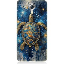 General Mobile Discovery 4g Uyumlu Samanyolu Altında Kaplumbağa  Desenli Silikon Kılıf