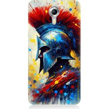 General Mobile Discovery 4g Uyumlu Kızıl Miğferli Savaşçı  Desenli Silikon Kılıf