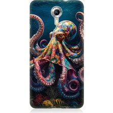 General Mobile Discovery 4g Uyumlu Derinliklerde Sekiz Kol Ahtapot  Desenli Silikon Kılıf