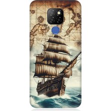 General Mobile Gm 20 Uyumlu Haritada Yelkenli Macera  Desenli Silikon Kılıf