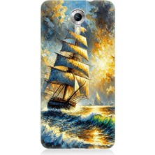 General Mobile Discovery 4g Uyumlu Alevde Yelkenli Gücü  Desenli Silikon Kılıf