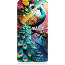 General Mobile Discovery 4g Uyumlu Tavuskuşu Renkli Gurur  Desenli Silikon Kılıf