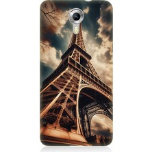 General Mobile Discovery 4g Uyumlu Yükselen Eyfel Kulesi Işıltısı  Desenli Silikon Kılıf