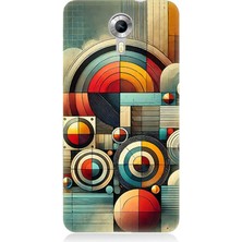 General Mobile Discovery 4g Uyumlu Soyut Geometrik Renk Dalgası  Desenli Silikon Kılıf