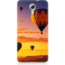 General Mobile Discovery 4g Uyumlu Gün Batımında Balonlar  Desenli Silikon Kılıf