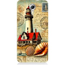 General Mobile Discovery 4g Uyumlu Deniz Kenarında Fenerli Anı  Desenli Silikon Kılıf