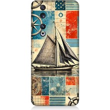 Huawei Honor 90 Uyumlu Retro Gemili Harita Deseni  Desenli Silikon Kılıf
