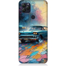 General Mobile Gm 22 Uyumlu Renkli Yol Üzerinde Araba  Desenli Silikon Kılıf
