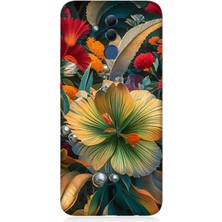 Huawei Mate 20 Lite Uyumlu Çiçekler Arasında Yaşam  Desenli Silikon Kılıf