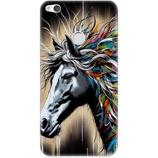 Huawei P9 Lite 2017 Uyumlu Renk Patlamalı At  Desenli Silikon Kılıf