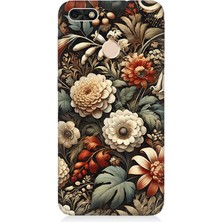 Huawei P9 Lite Mini Uyumlu Vintage Tonlarda Çiçek Bahçesi  Desenli Silikon Kılıf