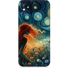 Huawei Honor 8s Uyumlu Yıldızlarla Uyuyan Kadın  Desenli Silikon Kılıf